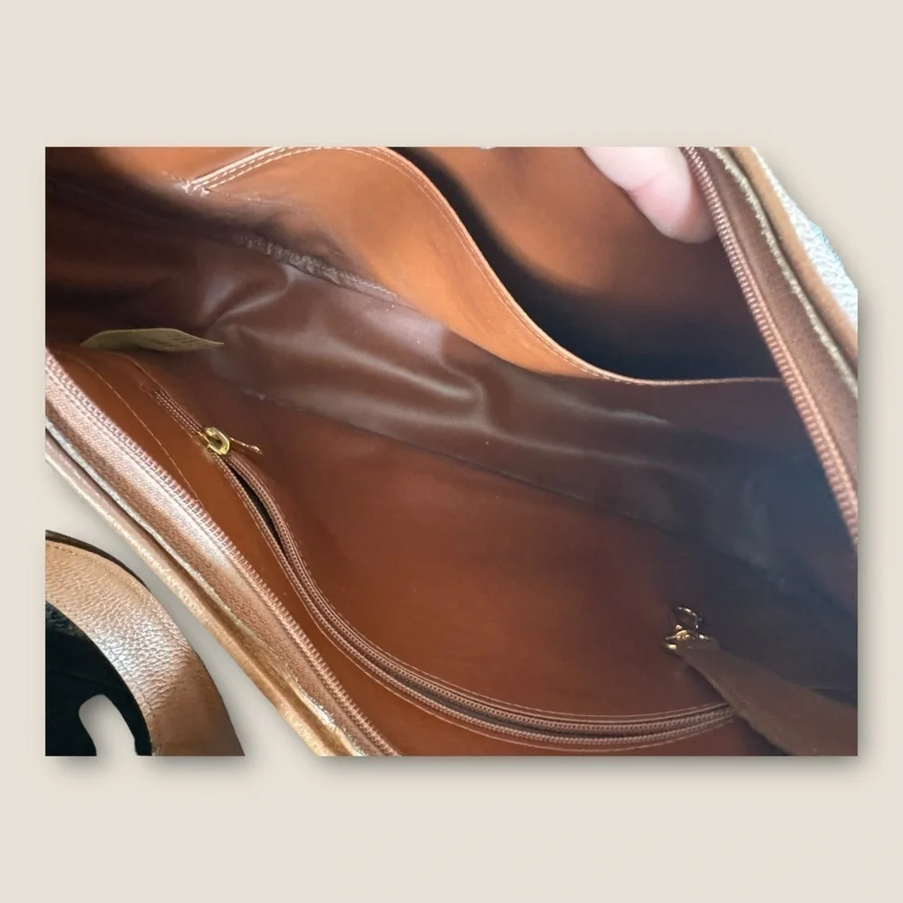 Longchamp leather shoulder bag